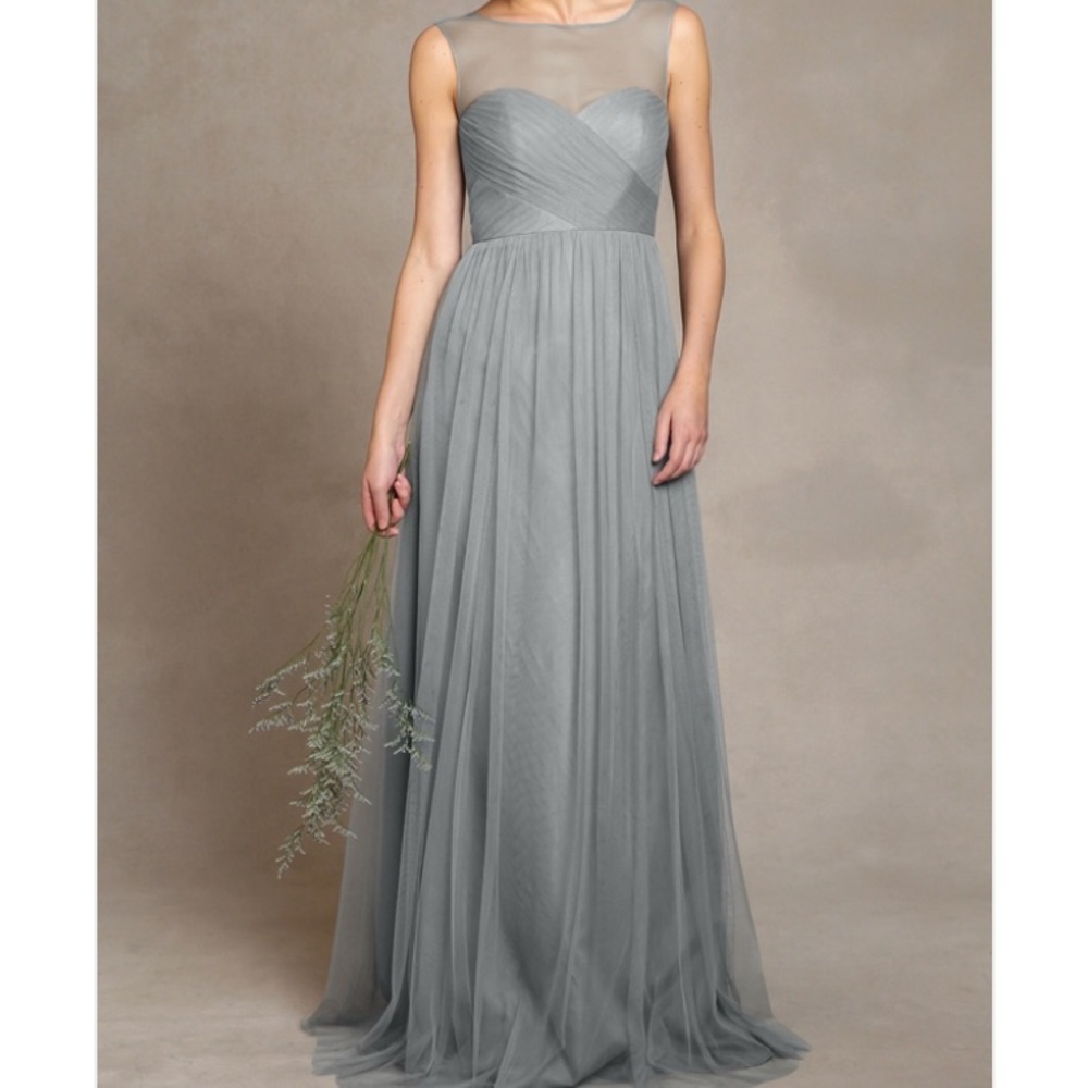 Jenny Yoo Aria Sterling Silver Dress